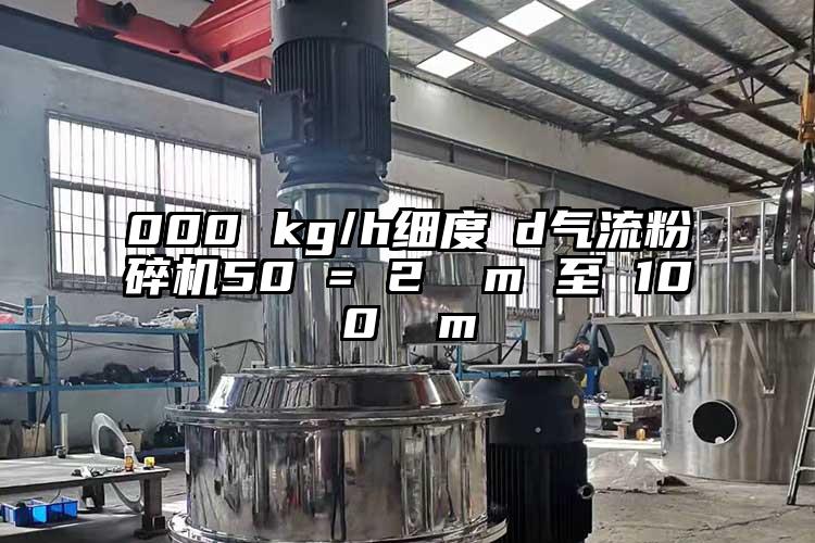 000 kg/h細度 d氣流国产精品无码麻豆50 = 2 µm 至 100 µm