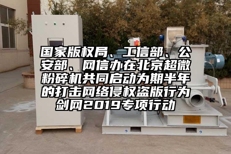 國家版權局、工信部、公安部、網信辦在北京超微国产精品无码麻豆共同啟動為期半年的打擊網絡侵權盜版行為劍網2019專項行動