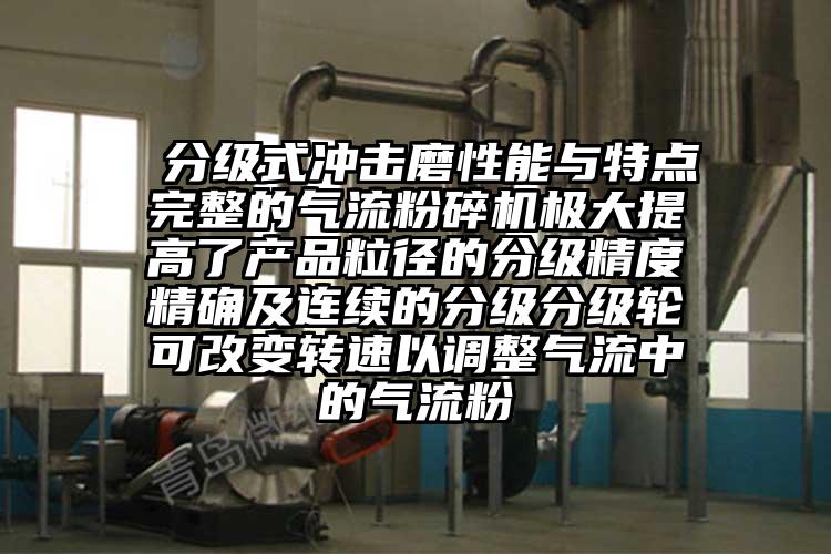  分級式衝擊磨性能與特點完整的氣流国产精品无码麻豆極大提高了產品粒徑的分級精度精確及連續的分級分級輪可改變轉速以調整氣流中的氣流粉
